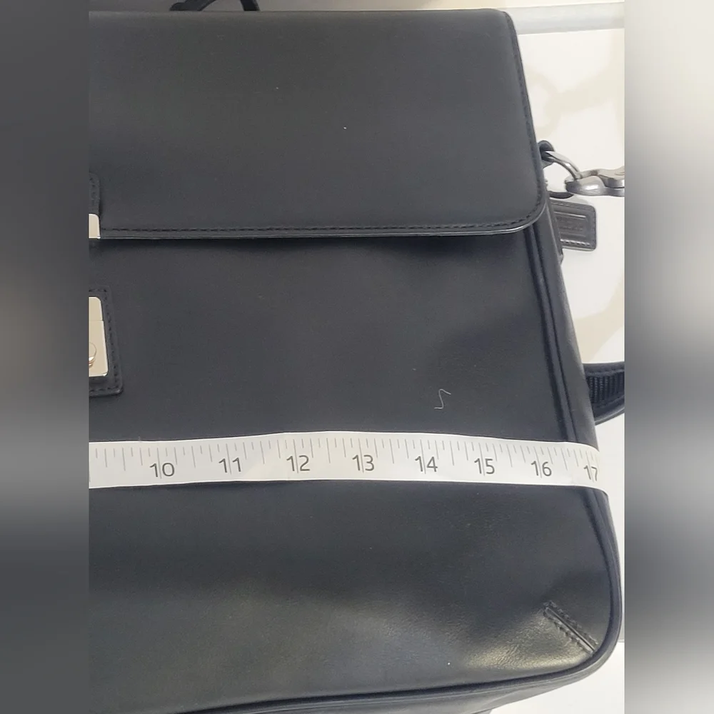 Coach Black Leather Men's Briefcase